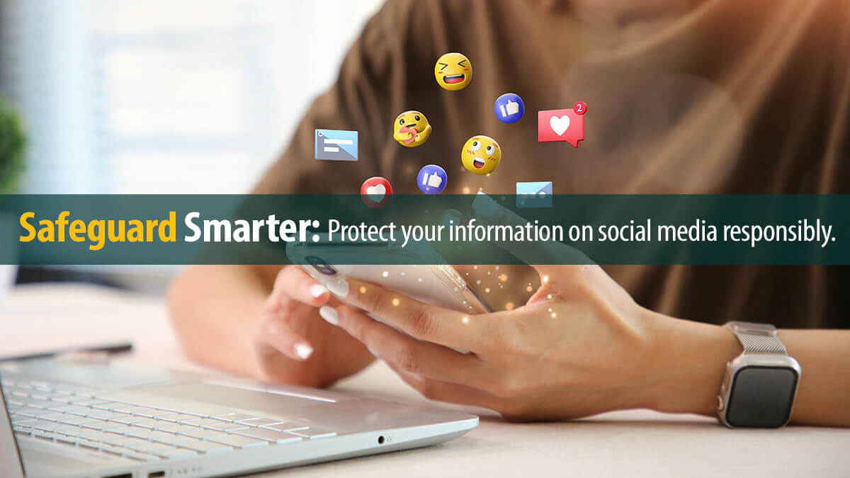Young woman using social media application.